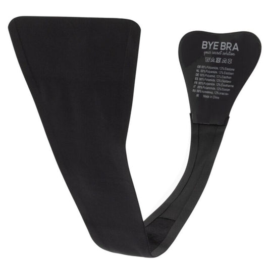 BYE BRA - UNDERWEAR Tanga Adhesivo Negro Talla Única - Aura Intime