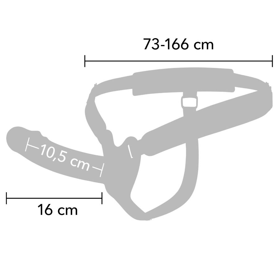 HIDDEN DESIRE - Inferno Penis Sleeve With Strap 16 cm
