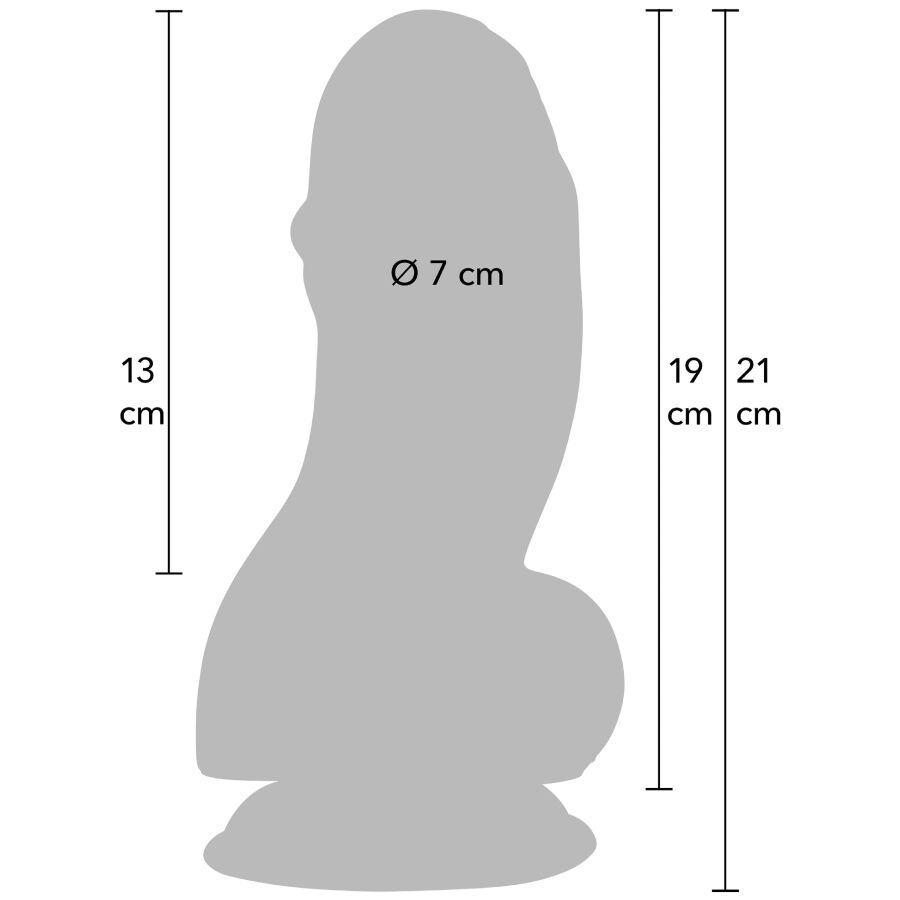 HIDDEN DESIRE - Inferno Godemichet Fat Boys 19 Cm