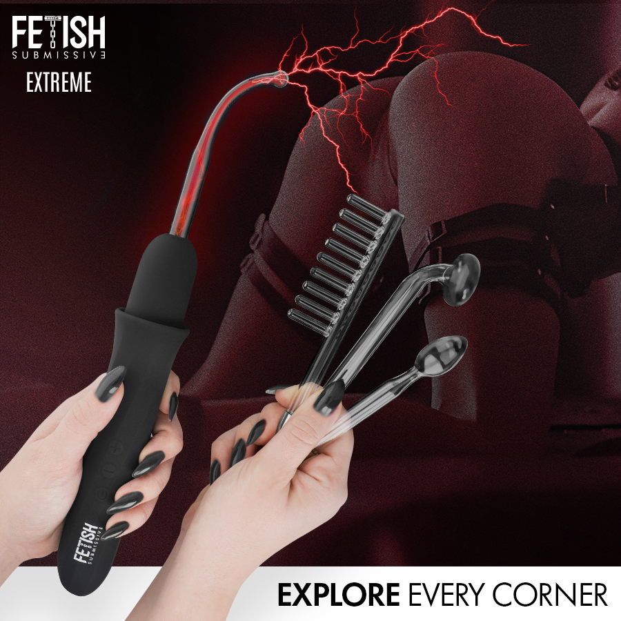 FETISH SUBMISSIVE EXTREME VIBRADOR WAND ELECTROESTIMULACIÓN ALTA FRECUENCIA — vue alternative