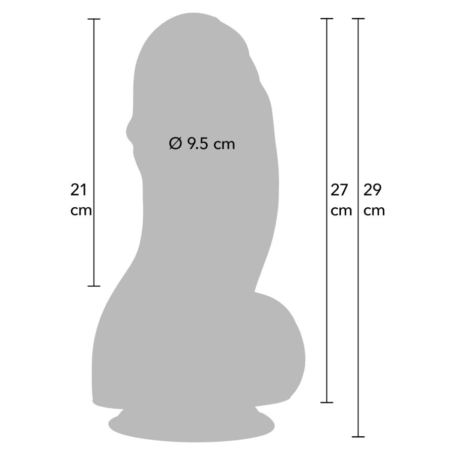 HIDDEN DESIRE INFERNO GODEMICHET FAT BOYS 27 CM — vue détaillée