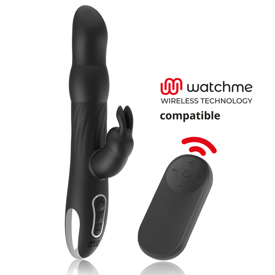 BRILLY GLAM Moebius Vibromasseur Rabbit Rotatif + Télécommande Watchme - Aura Intime