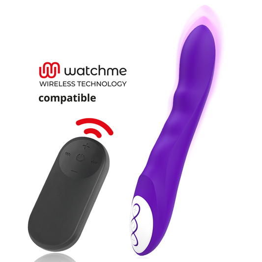 GALATEA Dante Vibromasseur Violet + Télécommande Watchme - Aura Intime