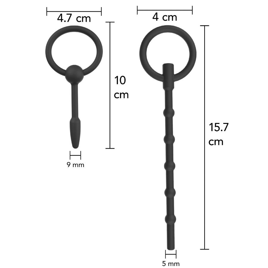 HIDDEN DESIRE Extreme Advanced Set Plugs Urétraux 2 Unités — vue arrière