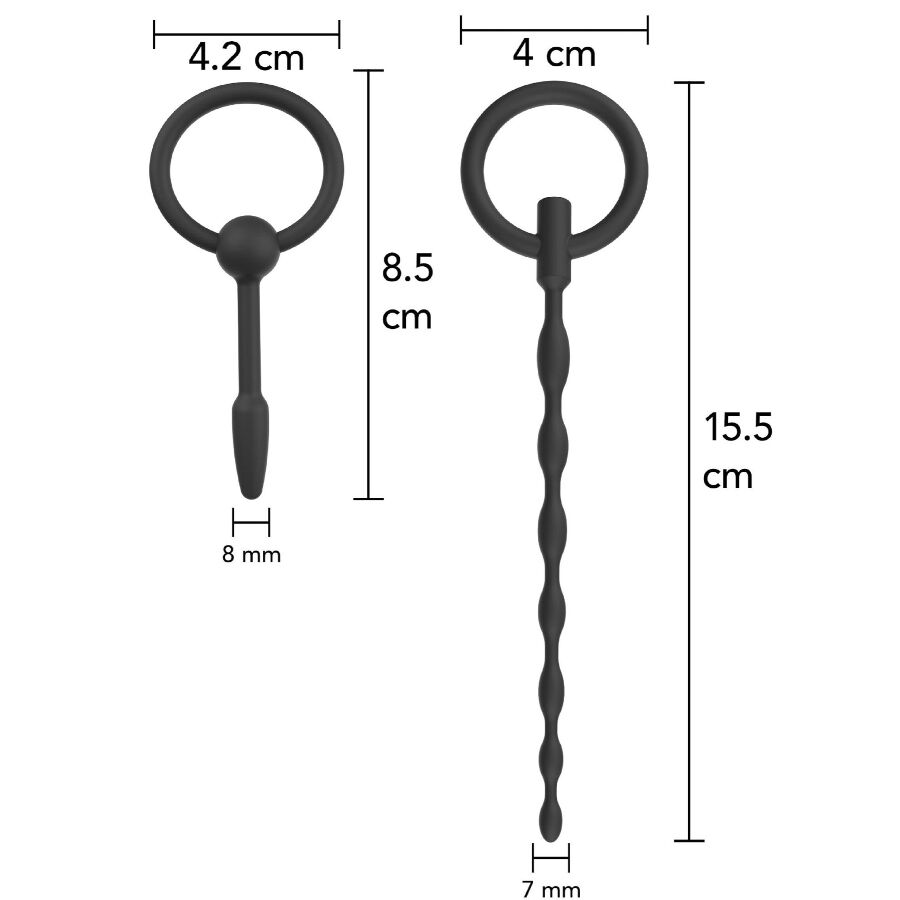 HIDDEN DESIRE Extreme Starter Set Plugs Urétraux 2 Unités — vue arrière