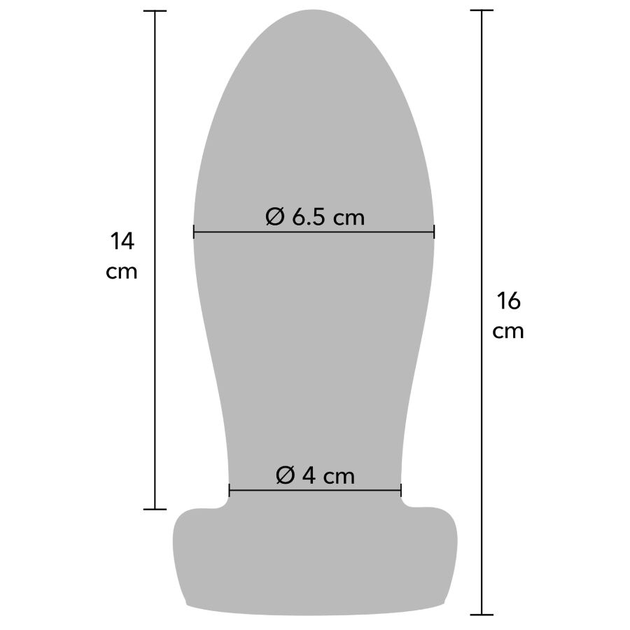 HIDDEN DESIRE Extreme Heavy Anal Stretcher Plug L — vue arrière