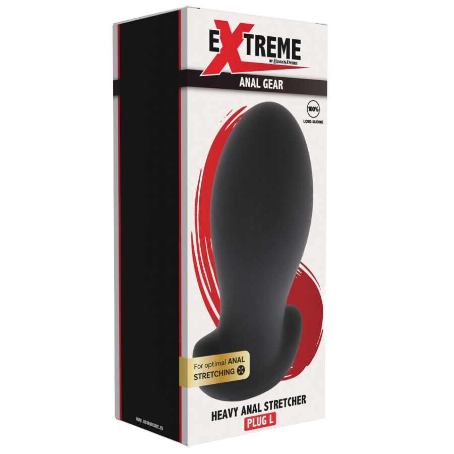 HIDDEN DESIRE Extreme Heavy Anal Stretcher Plug L — accessoires inclus