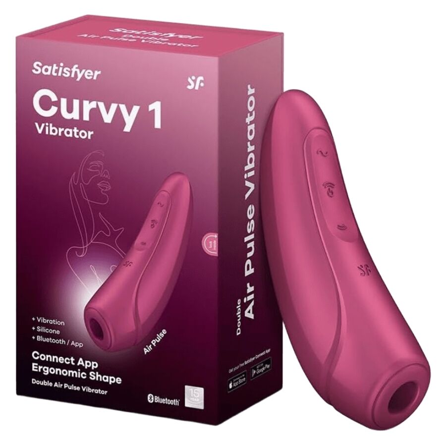 SATISFYER CONNECT Curvy 1 Rouge Rose - Aura Intime