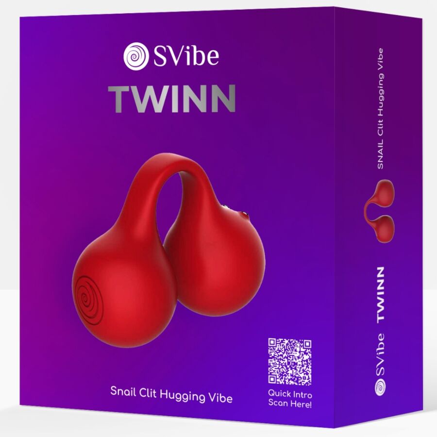SNAIL VIBE Twinn Vibrateur À Doigts Cerise — vue arrière