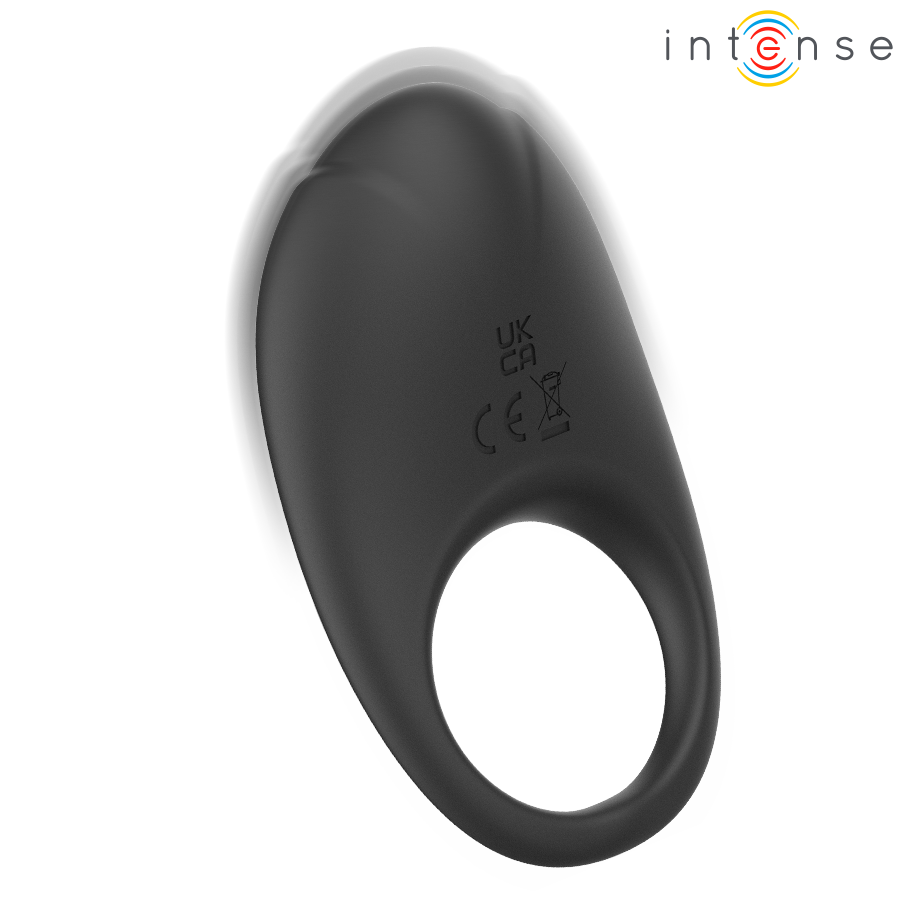 INTENSE FOR HIM MERLOTTE ANILLO VIBRADOR CON ESTIMULACIÓN CLÍTORIS NEGRO — vue détaillée
