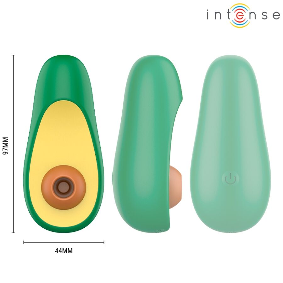 INTENSE FUN TOYS Waki Stimulateur Succion Clitoriale Avocado — accessoires inclus