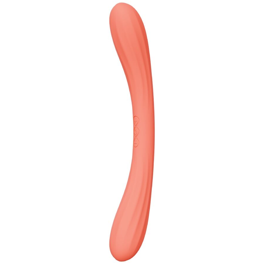 LELO BOOMERANG VIBRATEUR DOUBLE EXTENSION ROUGE CORAIL — vue détaillée