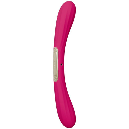 LELO BOOMERANG VIBRATEUR À DOUBLE EXTRÉMITÉ CERISE - Aura Intime