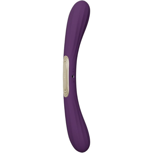 LELO BOOMERANG VIBRATEUR À DOUBLE EXTRÉMITÉ VIOLET - Aura Intime