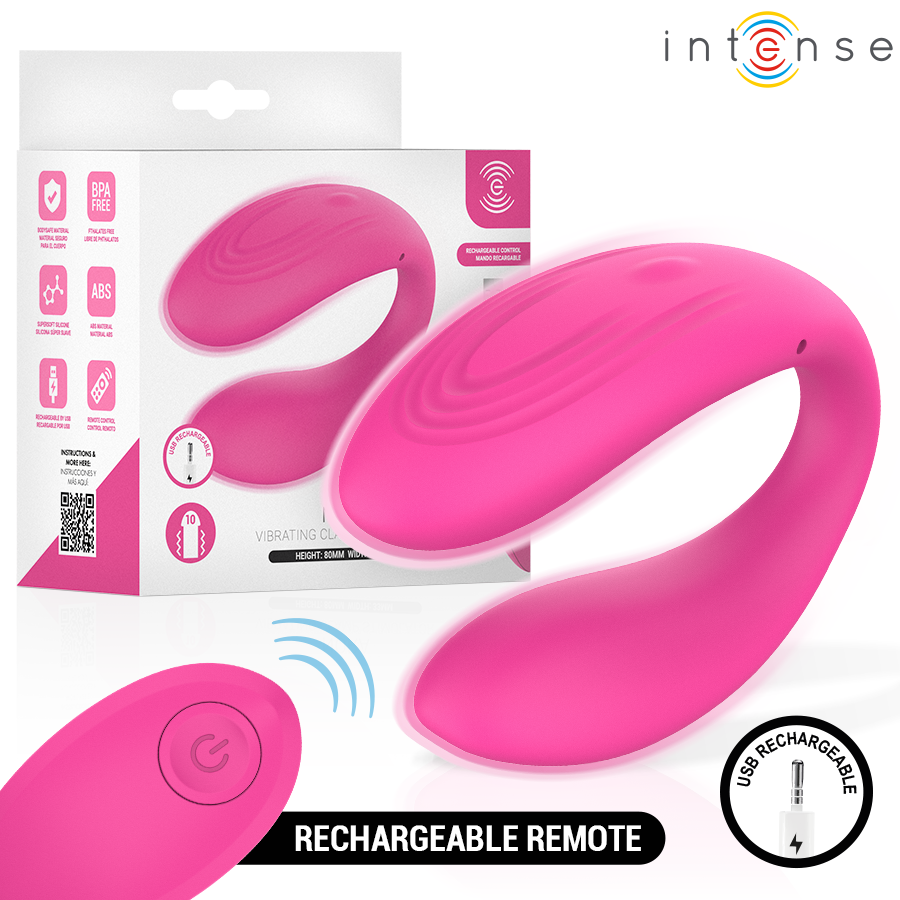 INTENSE REMOTE CONTROL Nora Stimulateur À Pince Vibrante Rose - Aura Intime