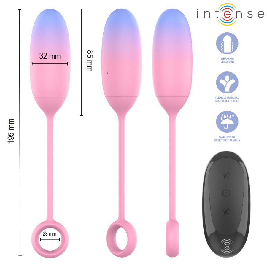 INTENSE REMOTE CONTROL Pamela Vibrateur Gradient G-Point — vue arrière