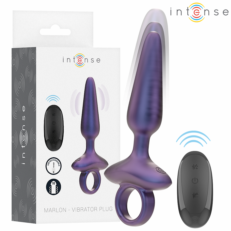 INTENSE ANAL TOYS MARLON PLUG ANAL VIBRANT MODÈLE 4 TÉLÉCOMMANDE - Aura Intime