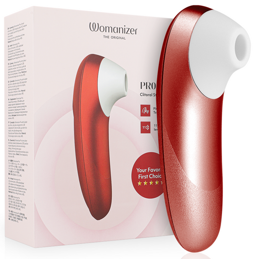 WOMANIZER STIMULATEUR CLITORIAL VIBRANT PRO BORDEAUX - Aura Intime