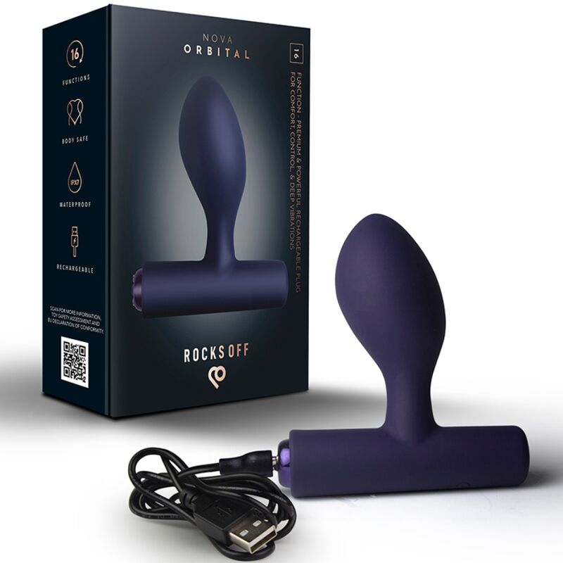 ROCKS-OFF MINI BAGUETTE RECHARGEABLE 16 FONCTIONS ROSE PIVOINE - Aura Intime