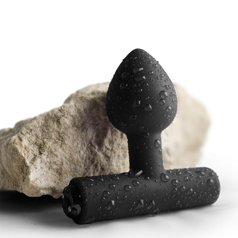 ROCKS-OFF MINI BAGUETTE RECHARGEABLE 16 FONCTIONS ROSE PIVOINE — vue arrière