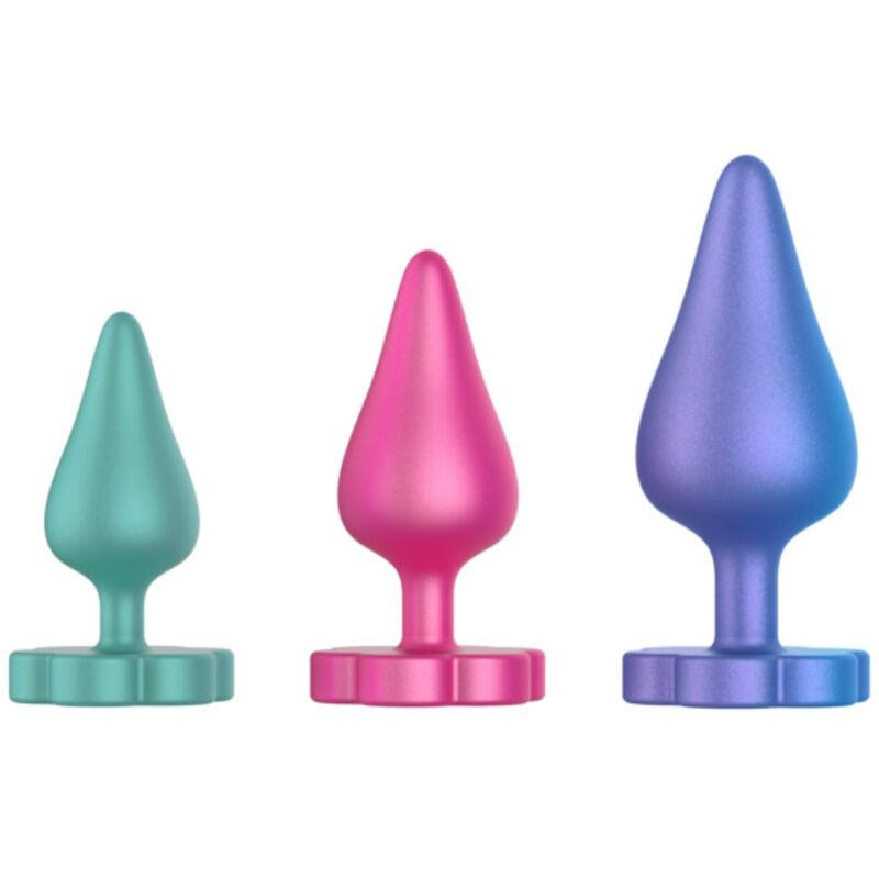 ROMP KIT D'ENTRAÎNEMENT ANAL LUSTER S/M/L BASE FORME FLEUR — vue arrière