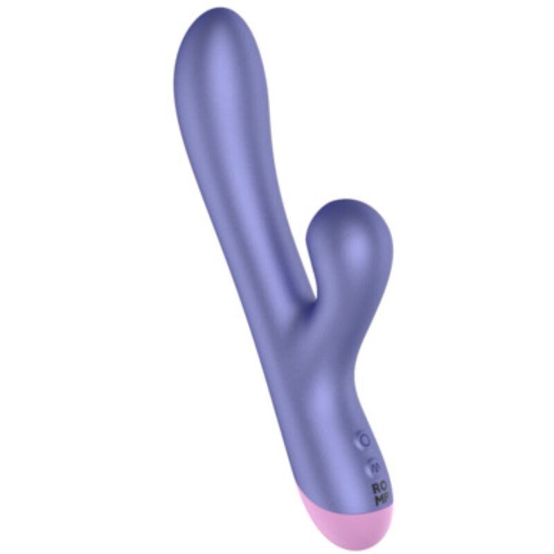 ROMP PULSE VIBRATEUR DOUBLE POINT G RABBIT BLEU ÉLECTRIQUE — vue arrière
