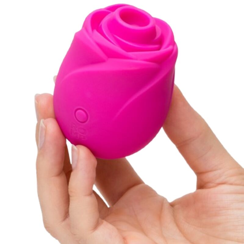 ROMP ROSE OUTIL SUCCION CLITORIDIENNE FORME ROSE — vue détaillée