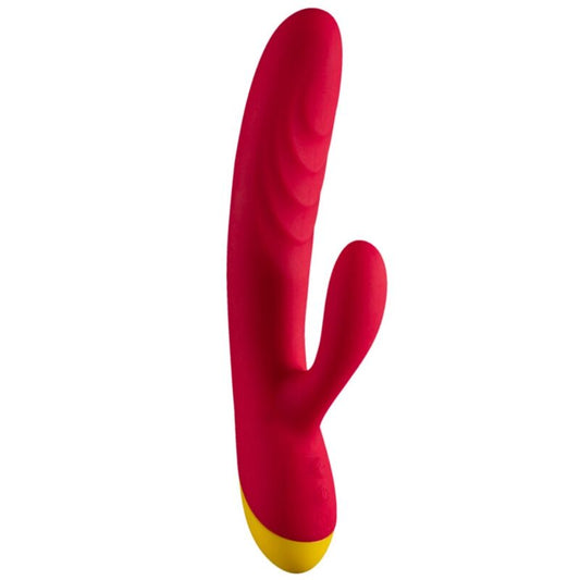 ROMP JAZZ VIBRATEUR LAPIN RECHARGEABLE ROUGE - Aura Intime