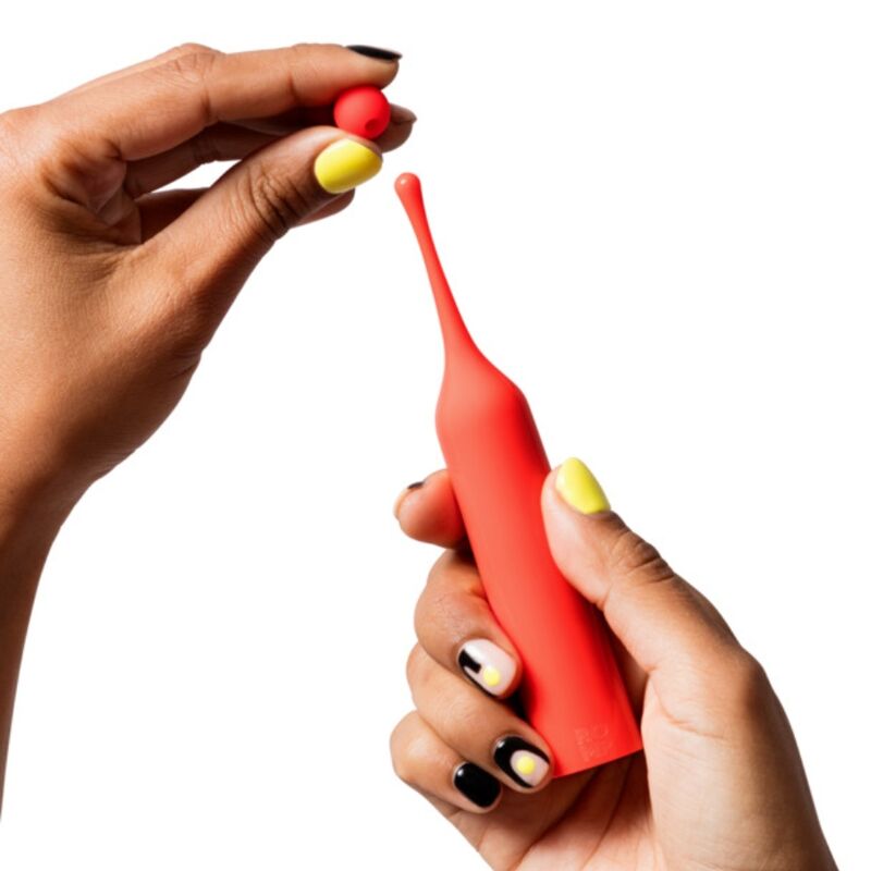 ROMP POP STIMULATEUR CLITORIAL HAUTE FRÉQUENCE ROUGE — vue détaillée