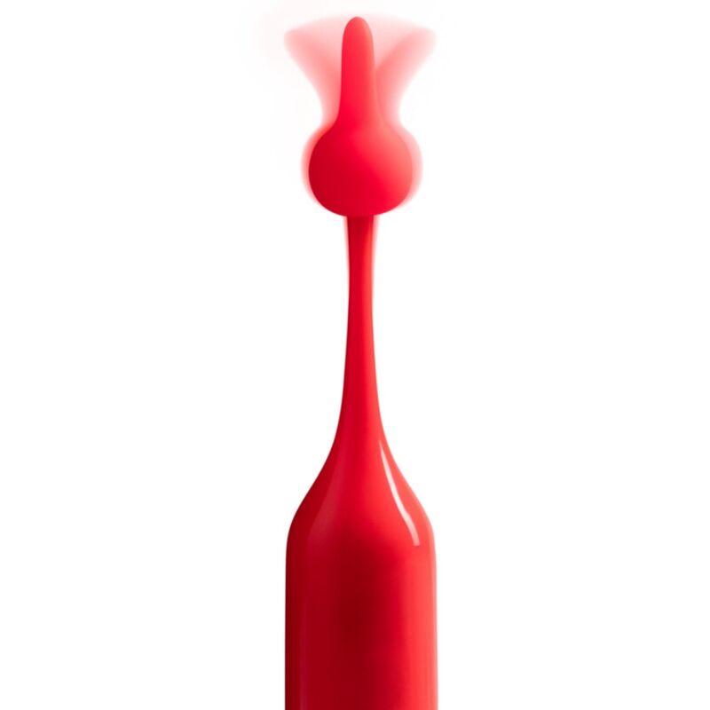 ROMP POP STIMULATEUR CLITORIAL HAUTE FRÉQUENCE ROUGE — accessoires inclus