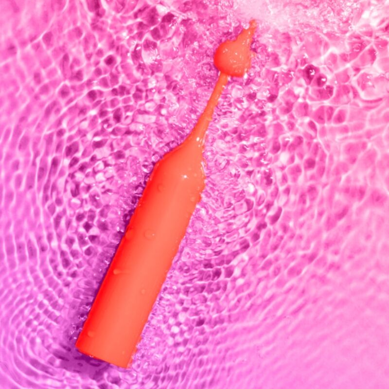 ROMP POP STIMULATEUR CLITORIAL HAUTE FRÉQUENCE ROUGE — vue arrière