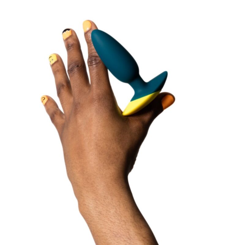 ROMP BASS VIBRATEUR ANAL À PLUG BASSE 10 CM VERT — vue détaillée