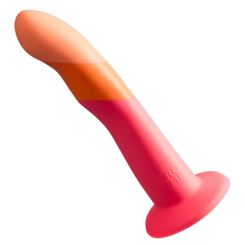 ROMP DIZI GODEMICHET SILICONE VENTOUSE TRICOLÉ 18 CM - Aura Intime