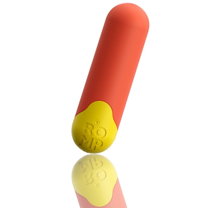 ROMP RIOT BALLE VIBRANTE MULTIFONCTION ORANGE + JAUNE — vue arrière