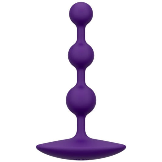 ROMP AMP PERLES ANALES SILICONE FLEXIBLE VIOLETTES 12,5 CM - Aura Intime