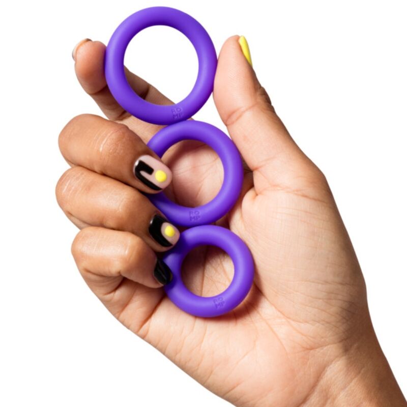 ROMP REMIX TRIO ENSEMBLE 3 ANNEAUX PÉNIS SILICONE VIOLETTES — vue alternative