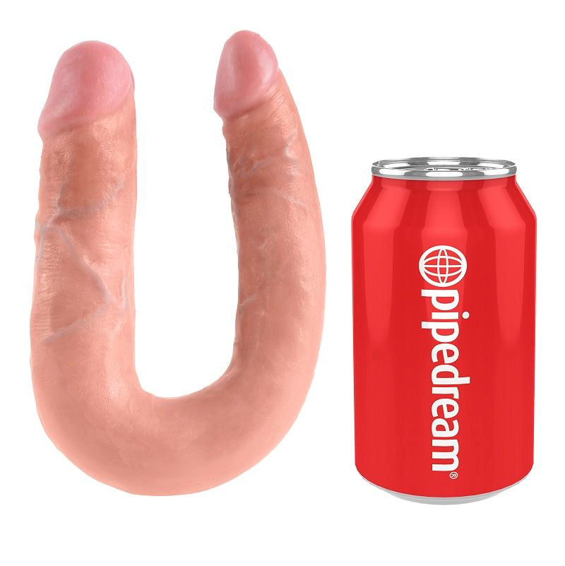 KING COCK GODE DOUBLE PÉNÉTRATION 13.9 CM NATUREL — vue arrière