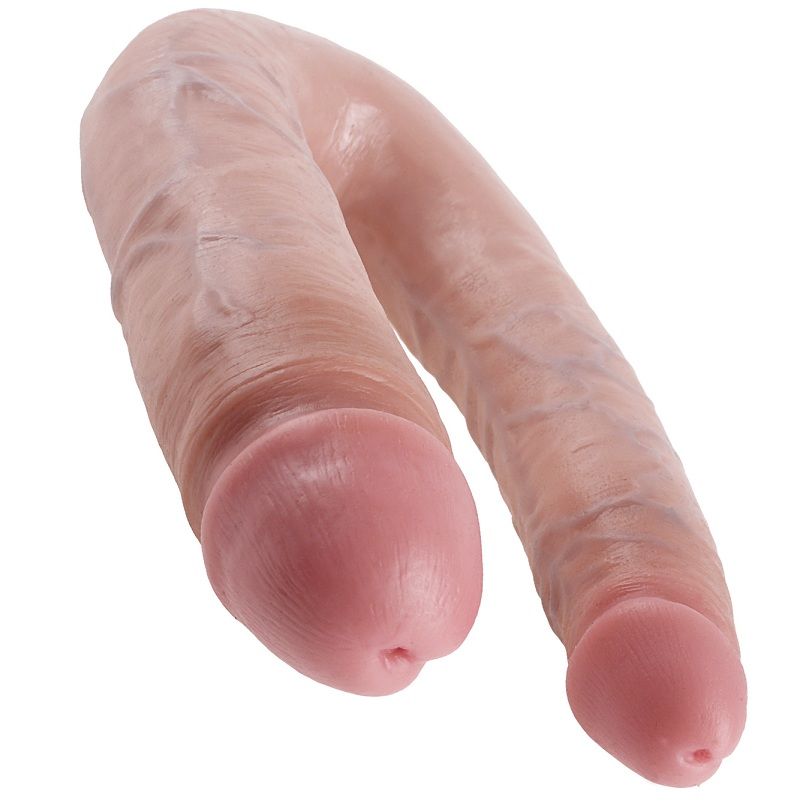 KING COCK GODE DOUBLE PÉNÉTRATION 17.8 CM NATUREL — vue alternative