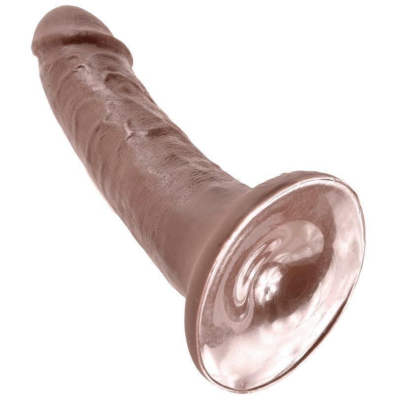 KING COCK COQ BRUN 6" 15,2 CM — accessoires inclus