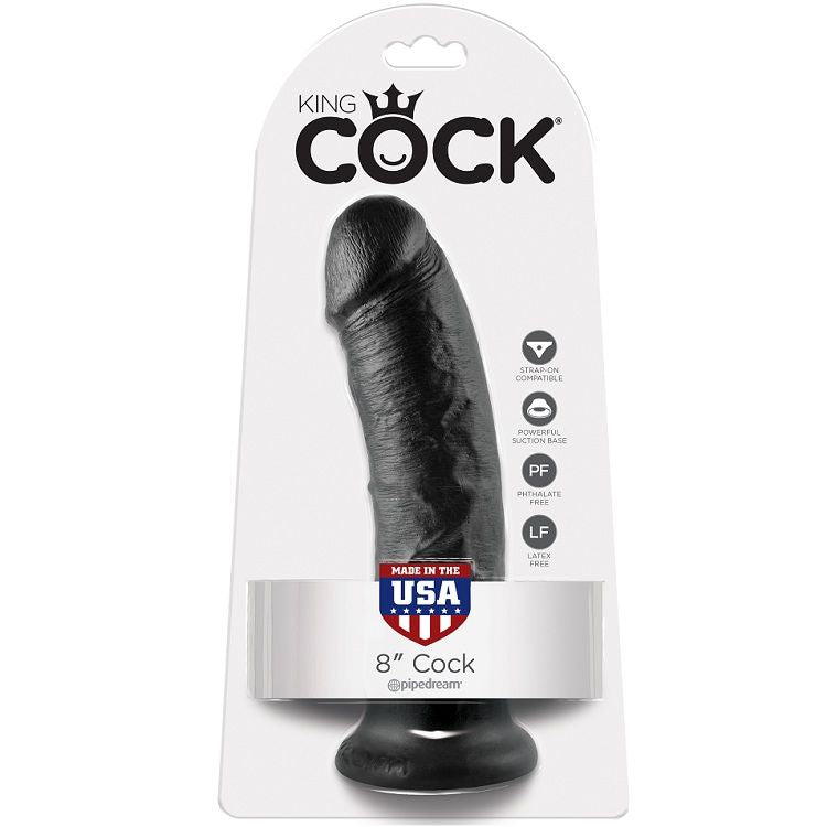 KING COCK 8 GODE NOIR 20.3 CM - Aura Intime