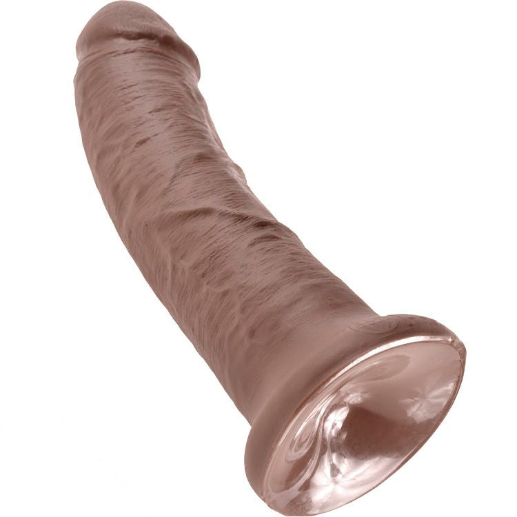 KING COCK 8 GODE MARRON 20.3 CM — accessoires inclus