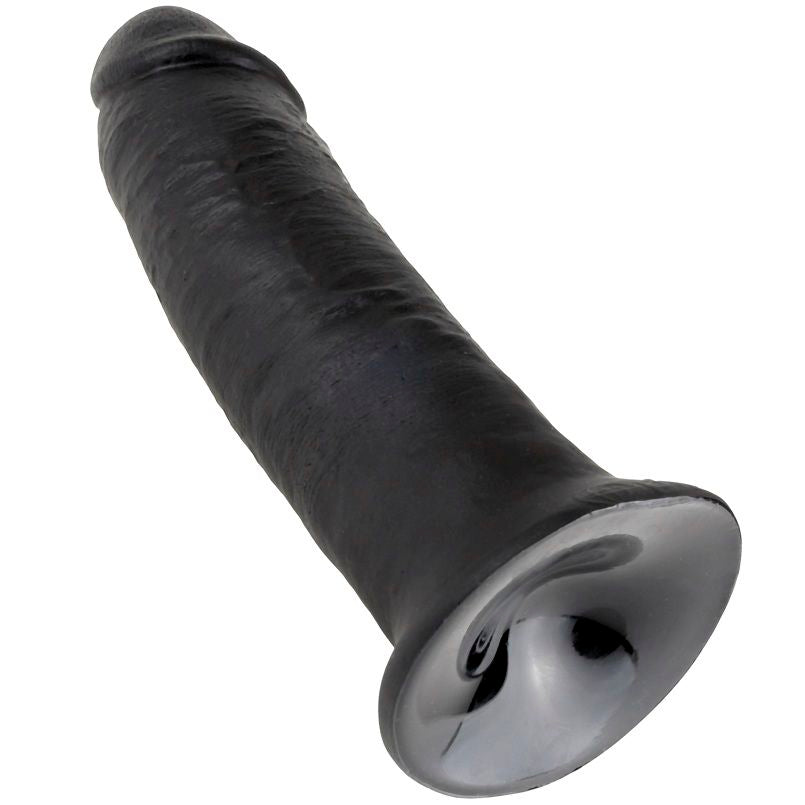 KING COCK 10 GODE NOIR 25 CM — accessoires inclus