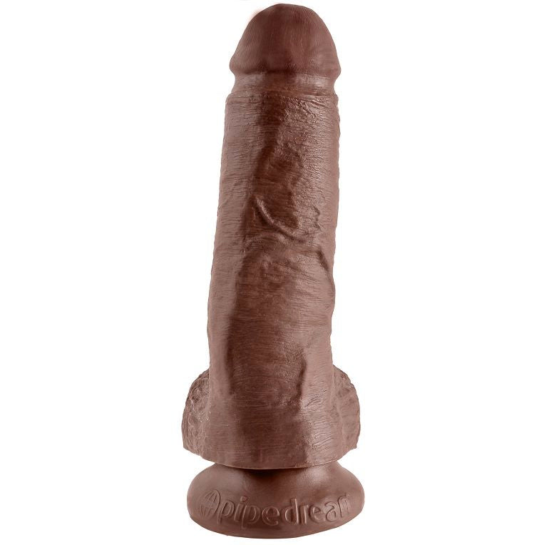 KING COCK 8" PENE REALÍSTICO MARRÓN 20.3 CM — vue détaillée