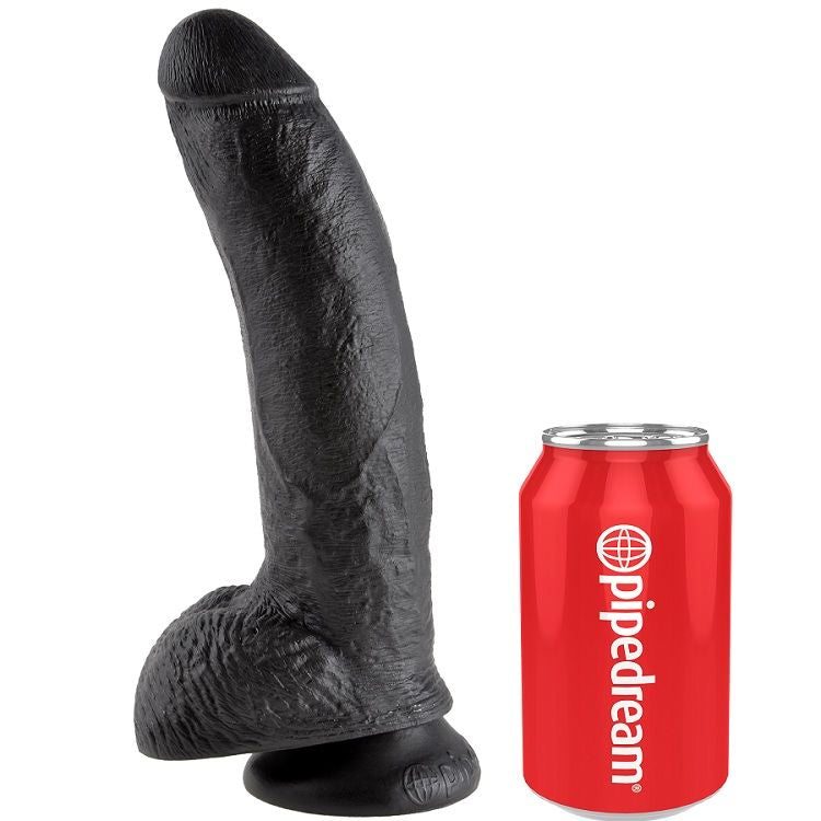 KING COCK 9 GODE NOIR BOULES 22.9 CM — vue alternative