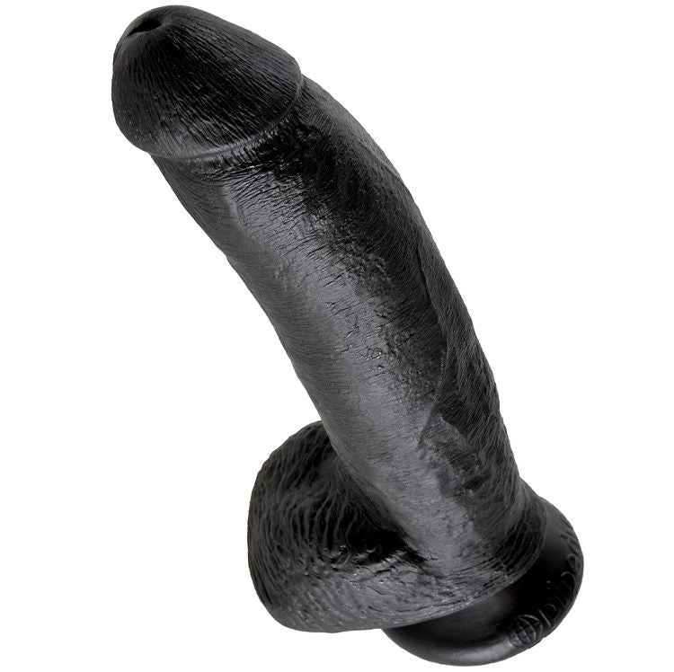 KING COCK 9 GODE NOIR BOULES 22.9 CM — vue arrière