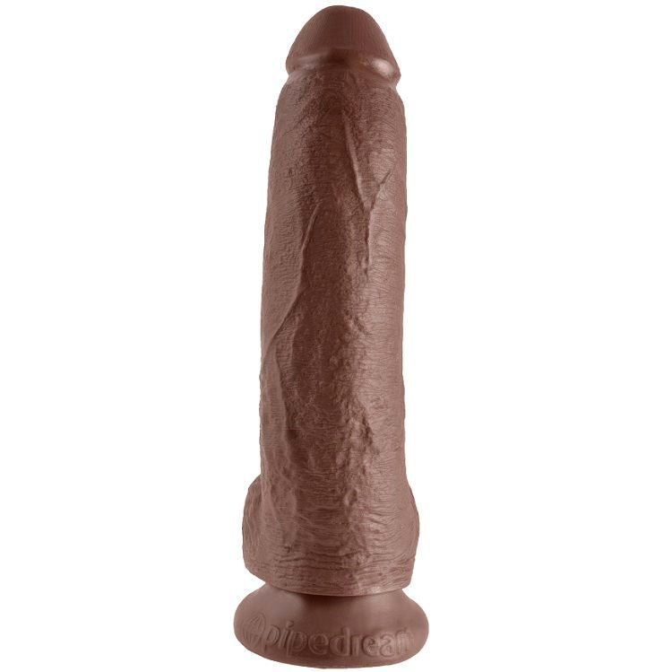 KING COCK 9 GODE MARRON BOULES 22.9 CM — vue détaillée