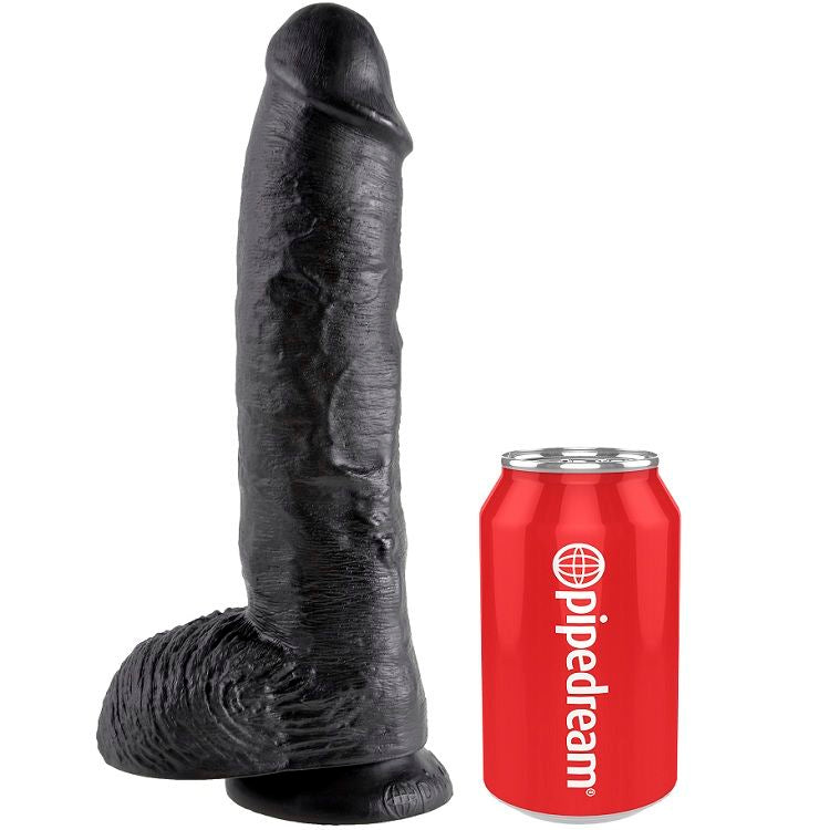 KING COCK 10 GODE NOIR BOULES 25.4 CM — vue alternative