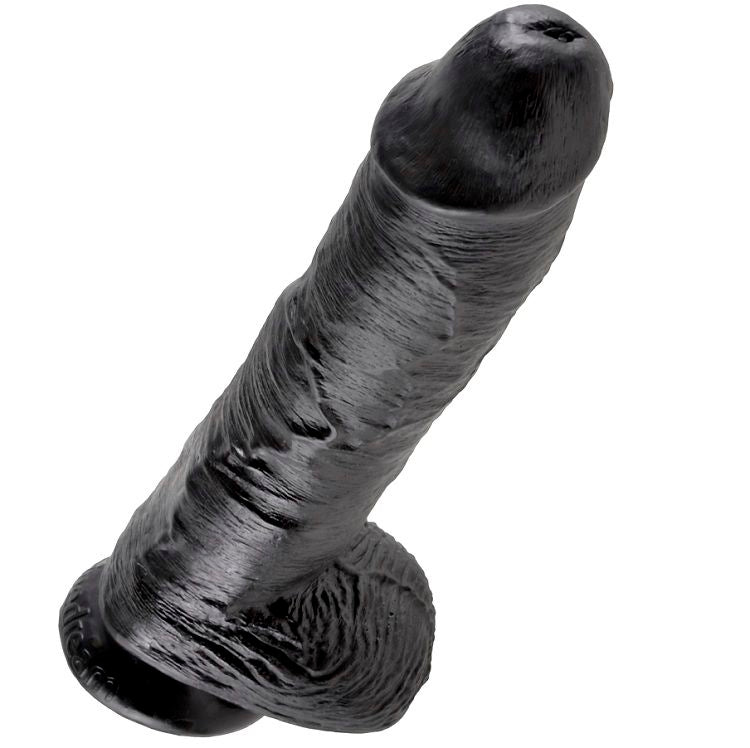 KING COCK 10 GODE NOIR BOULES 25.4 CM — vue arrière
