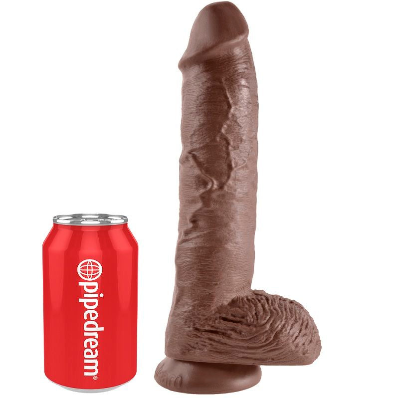 KING COCK 10 GODE MARRON BOULES 25.4 CM — vue alternative
