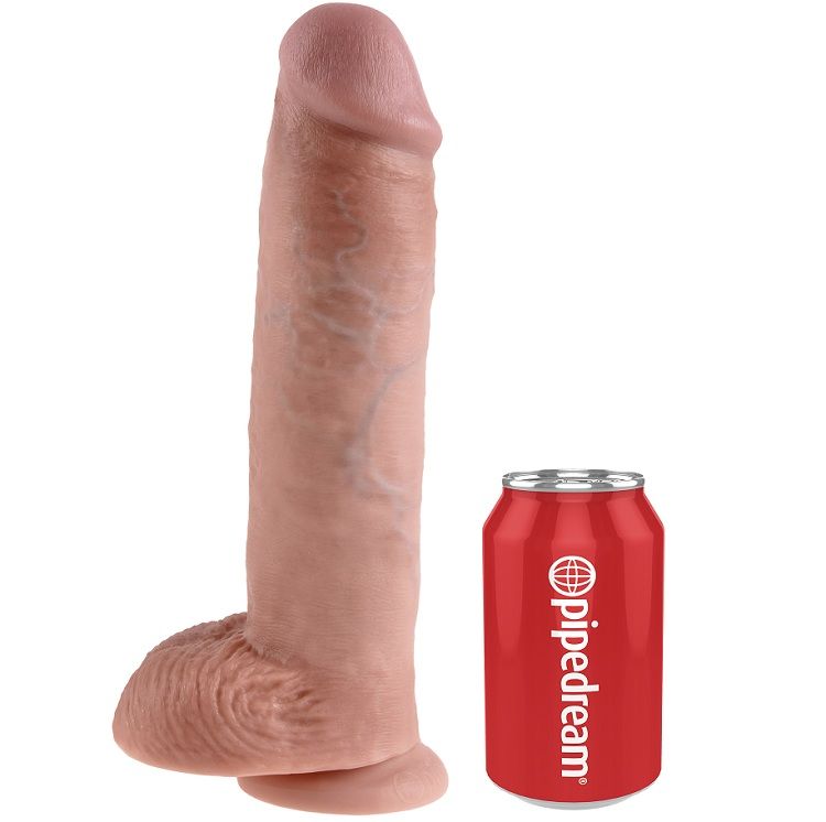 KING COCK 11 CHAIR GODE BOULES 28 CM — accessoires inclus